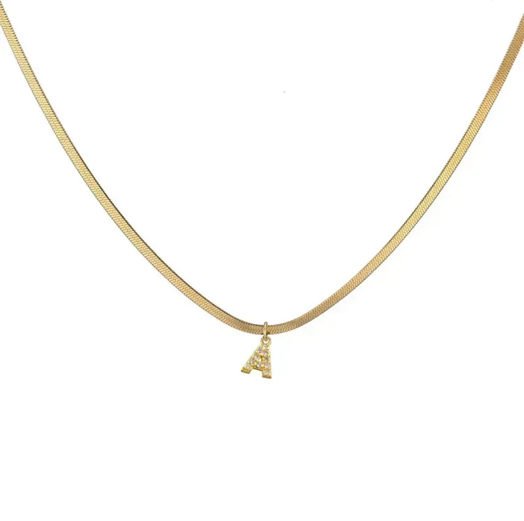 Baby Initial Gold Necklace